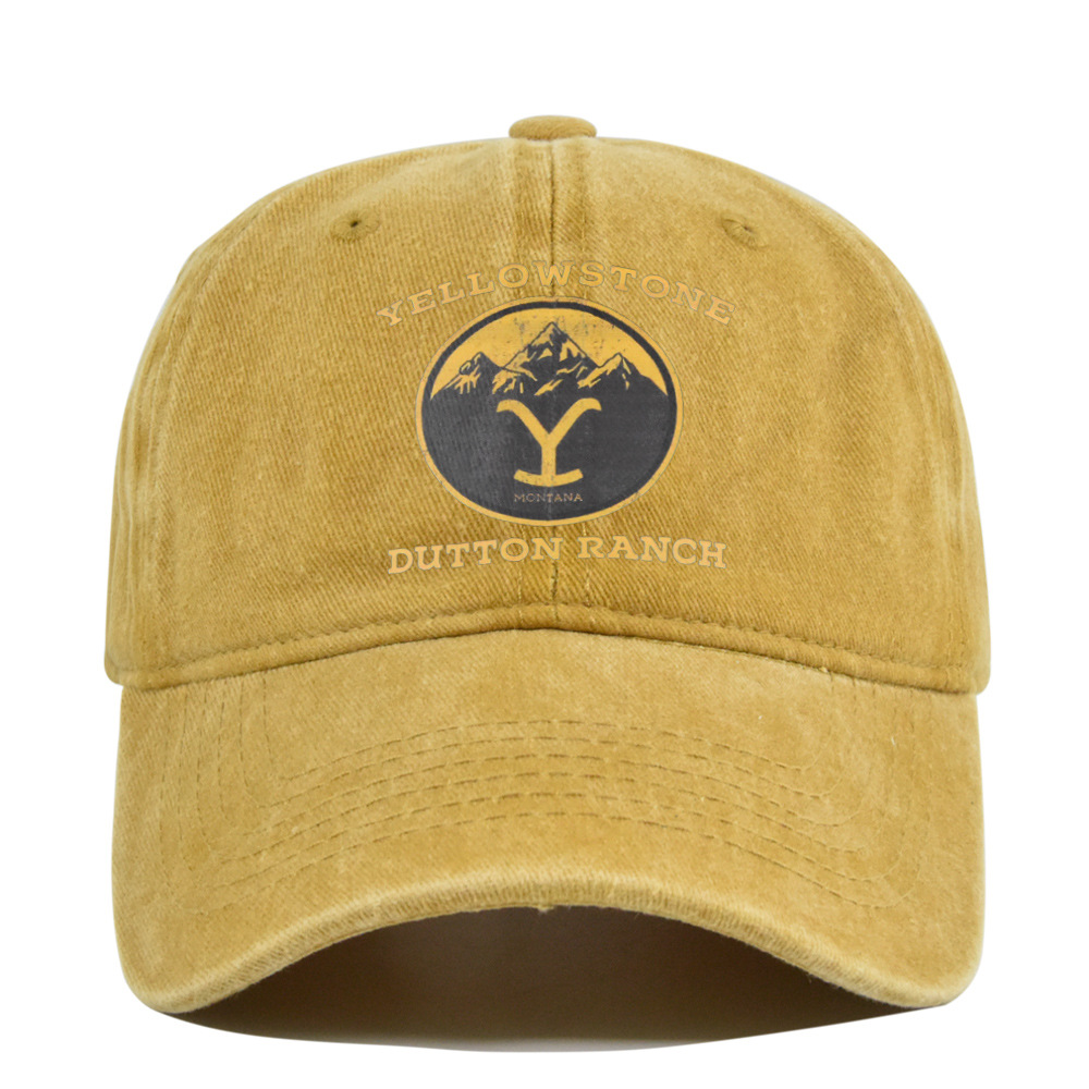 Cappellino da baseball con visiera curva, in seta stampata con pietra gialla e graffiti, cappello da sole personalizzato_voghion.com