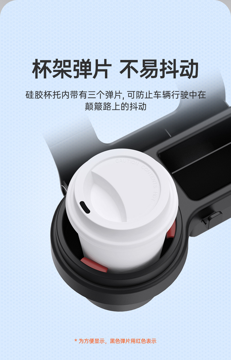 Car-mounted cup holder and phone storage box with hook, hanging storage box for car door, car window storage rack, car door side organizer