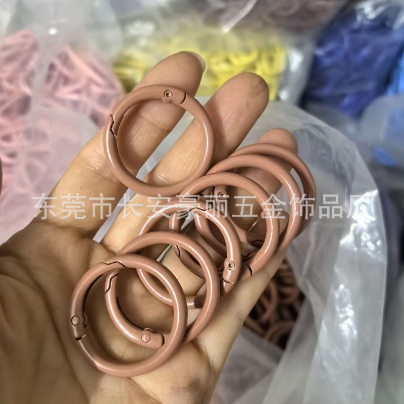 Labubu マカロン 33 ミリメートルスプリングバックル diy ジュエリー内径 25 ミリメートルオープンサークル 1.0inch カラースプリングサークル|undefined