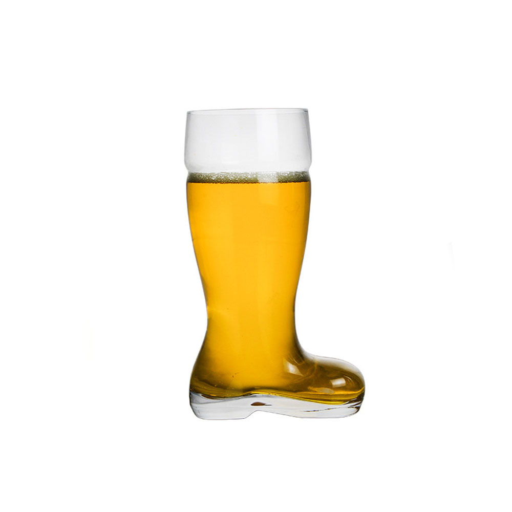 Zapatos de cristal Taza de cerveza grande creativo Alemán refinado pulpa cruda Internet celebridad parodia Personalidad resistente al calor taza de cerveza doméstica