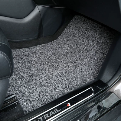 Universal Car Floor Mats, Wire Loop: Modelə uyğun ayaqaltı - single-passenger-seat-without-footrest-black-gray