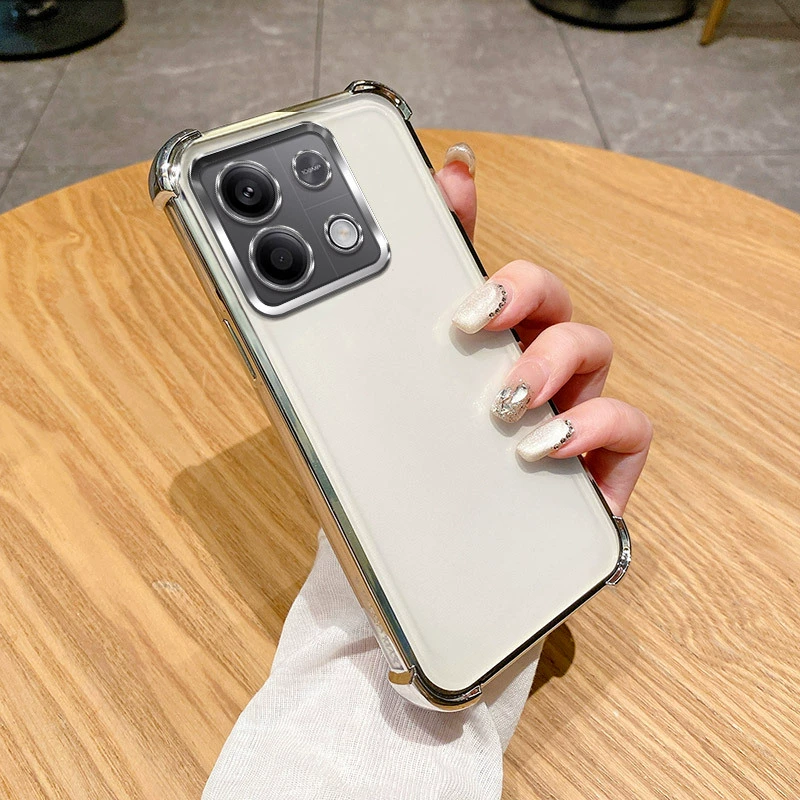 [Совместимый с Redmi Note 15 Pro чехол для телефона с квадратным корпусом, красная вспышка Redmi 14C, гальванический красный корпус Redmi Note 12, мягкая защита]