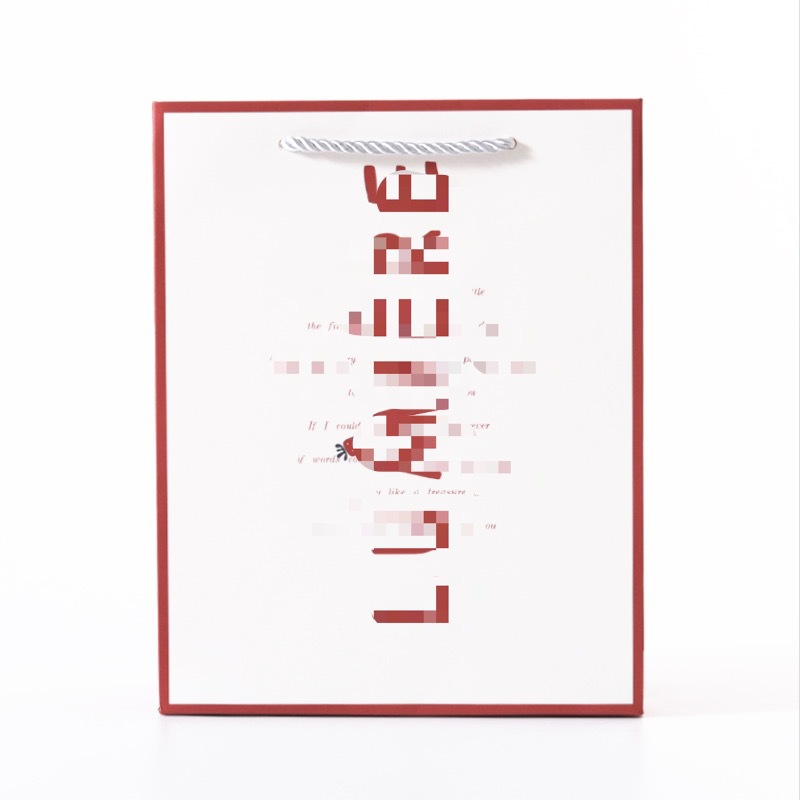 대형 영문 748-2 토트백; 고급 백상지; 14x7x15