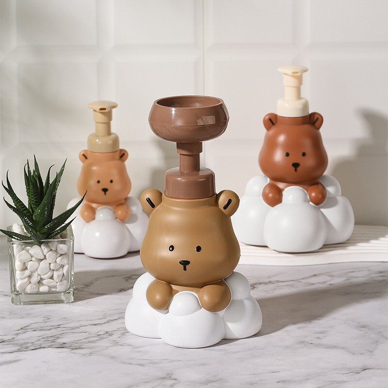 Korean Bear Press Foaming Bottle Hand Sanitizer Shampoo Shower Gel Refill Bottle Large Capacity Mousse Foaming Bottle Korean Bear Press Foaming Bottle Hand Sanitizer Shampoo Shower Gel Refill Bottle Large Capacity Mousse Foaming Bottle
