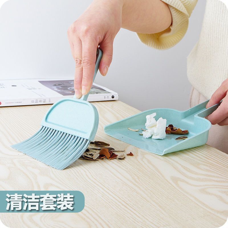 Broom Integrated Combination Primary School Students Broom Dustpan suit Desktop Dust Soft Hair Sweeping Bed Brush Windowsill suit