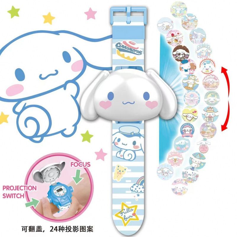 儿童卡通投影发光手表汪汪队玩具表艾莎公主手表岁|undefined