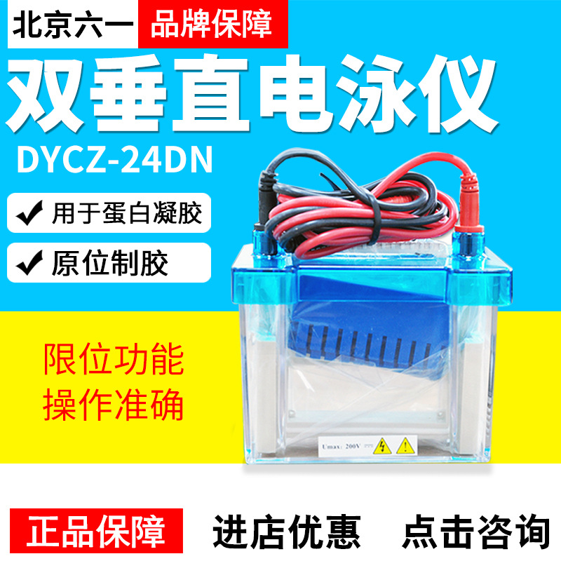 北京六一DYCZ-24DN蛋白凝胶迷你双垂直电泳仪实验室专用电泳槽