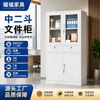 厂家定制办公储物柜外贸拆装钢制文件柜东南亚非洲抽屉铁皮档案柜
