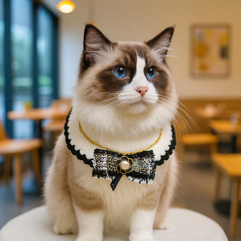 PETCIRCLE宠物圈 小狗猫咪宠物三角巾围兜围嘴围巾围脖名媛饰品集|undefined