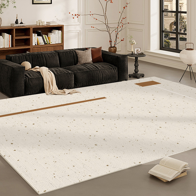 Alfombra sala de estar aire crema impermeable a prueba de contaminación simple alfombra de cama del dormitorio resistente a la suciedad fácil de cuidar alfombra aire crema minimalista