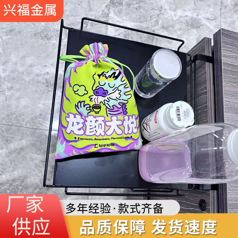 可折叠悬挂收纳架家用柜门延展架收纳隔板辅助台厨房台面置物架