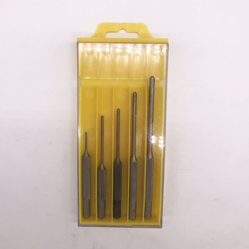 5件套圆头冲 销冲 圆柱冲 冲头套装 5pc roll pin punch set