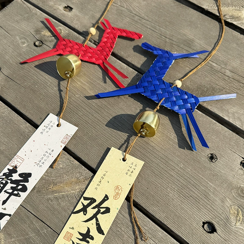 Набор материалов для плетения из бамбука для закладки-пони DIY, материалы ручной работы для обучения и практики (бамбуковые ленты длиной около 35–40 см)