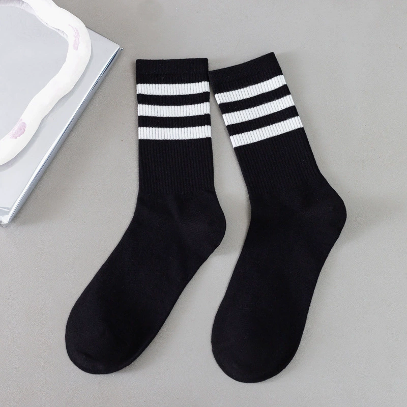 Men's Cotton Knee Socks, Demi-Season Breathable, Deodorized & Sweat-Absorbent, One Size