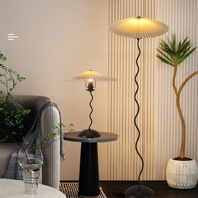 Floor lamp beside the living room sofa, bedroom nightstand lamp, Nordic INS style, popular creative design sense standing table lamp