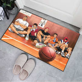 灌篮高手地毯篮球男孩卡通动漫樱木花道流川枫客厅卧室床边地垫