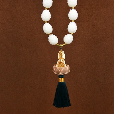 Car hanging | Car Rearview Mirror, Good Luck - good-luck-lianlian-guanyin-green-tassel