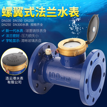 法兰水表大口径自来水工程旋翼式螺翼DN50dn80机械数字连云港浪花