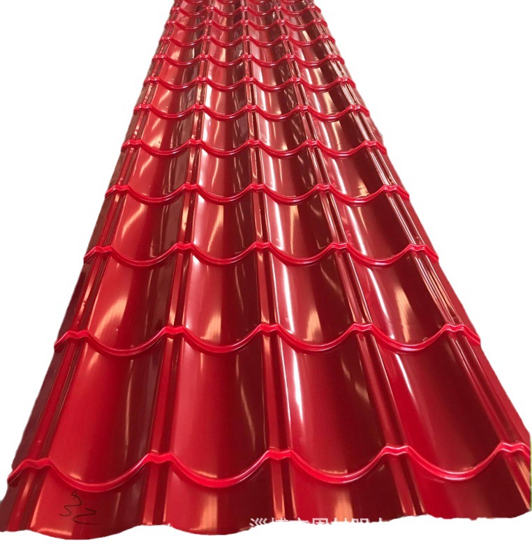 琉璃瓦厂家 销售828-760豪华屋顶别墅彩钢琉璃瓦 色泽艳丽 量大优