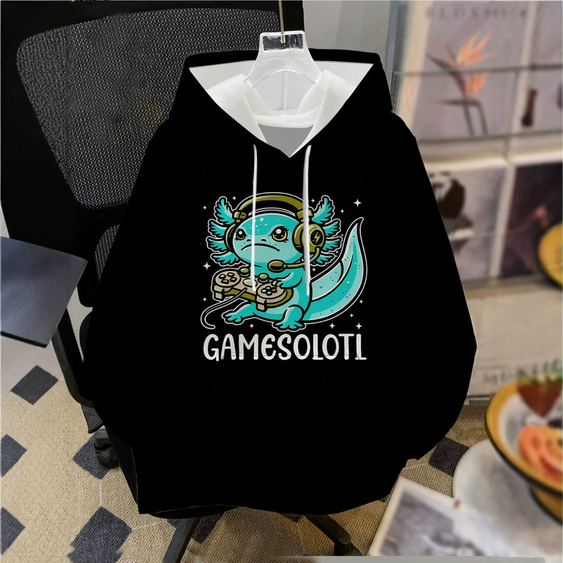 Autumn and winter cross-border fashion popular 3D printed personalized two-dimensional letter American style plus-size healthy fabric fleece-lined sweatshirt Autumn and winter cross-border fashion popular 3D printed personalized two-dimensional letter American style plus-size healthy fabric fleece-lined sweatshirt
