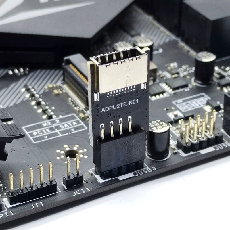 USB3.0 фронт 19pin к 3.2 Type-C фронт A-key 9-pin Type-E 20 игл