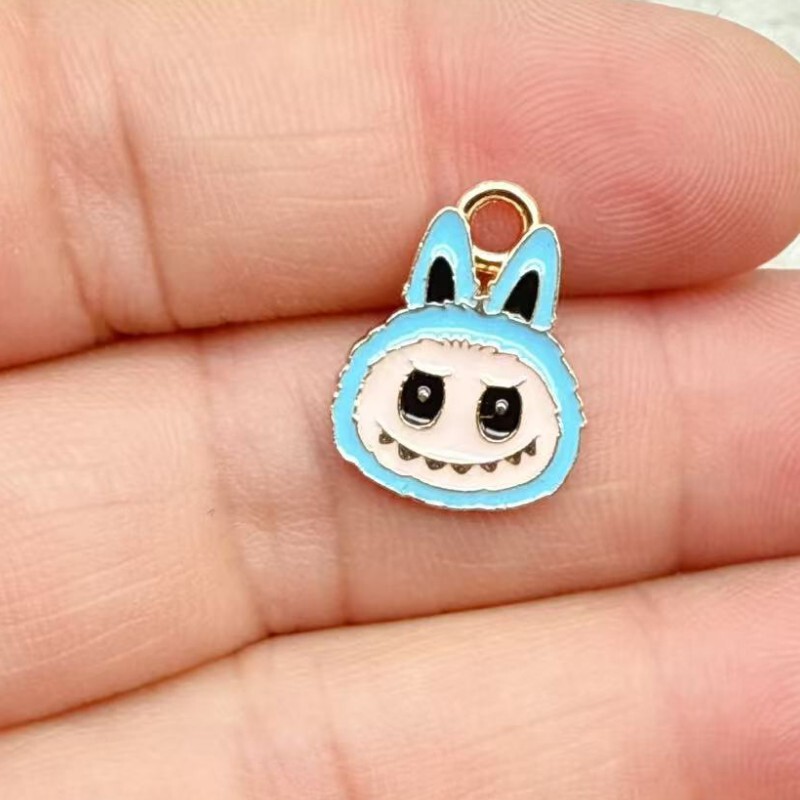 アニメ漫画かわいいラブブペンダント合金ドリップオイル DIY イヤリングキーホルダーネックレス手作りアクセサリー作り|undefined