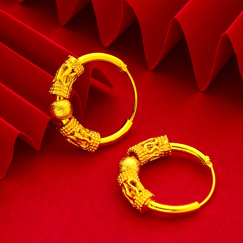 Vietnam Shajin Women Bead Earrings Ear Ring Transfer Bead Earrings Jewelry Ear Jewelry