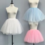 成人芭蕾舞蓬蓬裙短款专业舞蹈纱裙半身裙舞台演出表演气质网纱裙