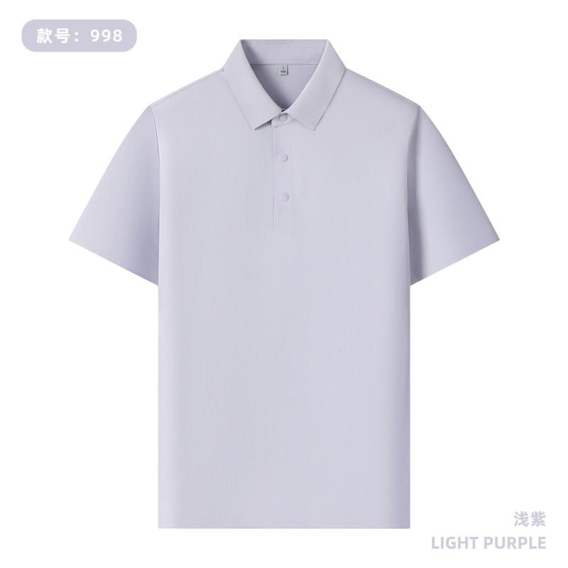 190 gramos de camisa polo sin costuras de Waffle personalizada LOGO uniforme de oficina de empleados impresión de bordado