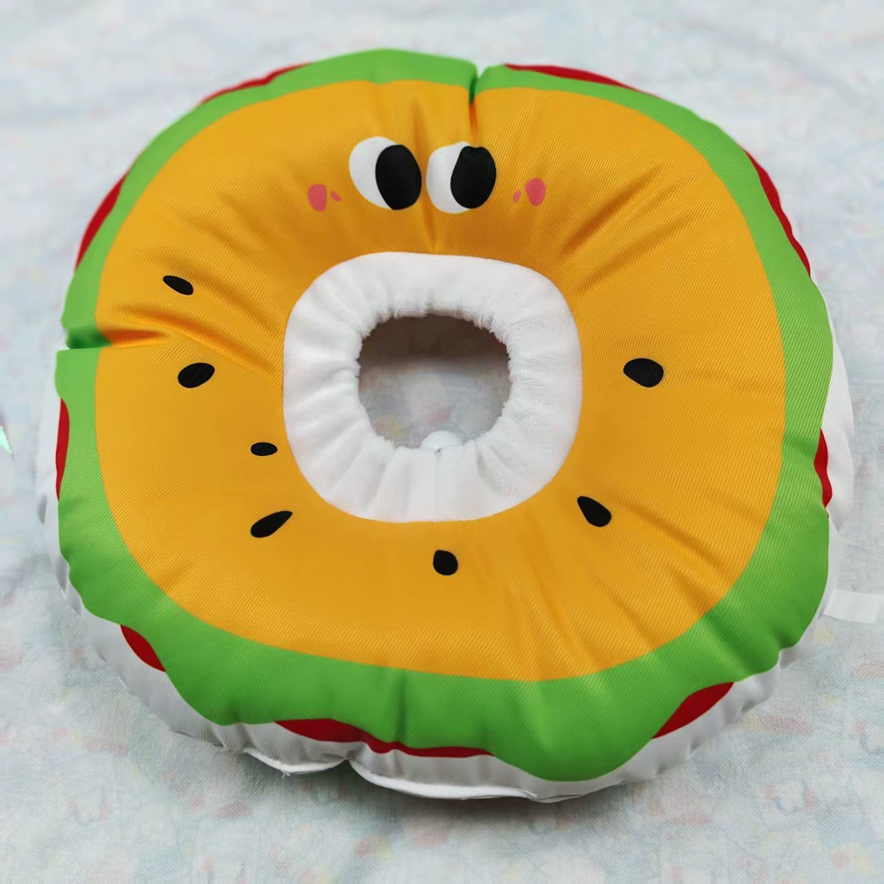 Водонепроницаемый милый мультяшный гамбургер с элизабетанским воротником, регулируемый, несъемный, не лизающий, легкий для домашних кошек после операции