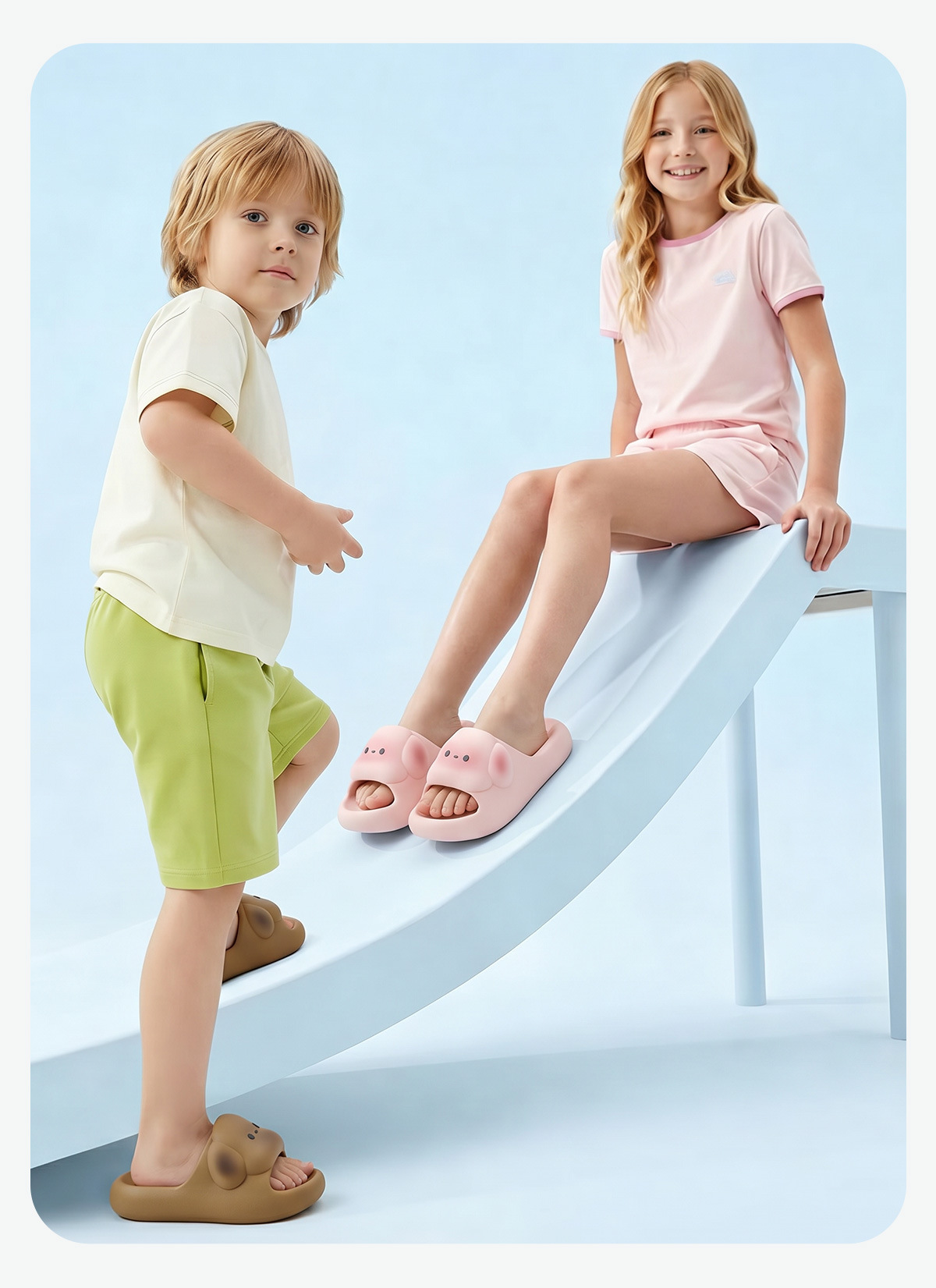 Ciabatte estive antiscivolo per bambini e bambine per casa bagno_voghion.com