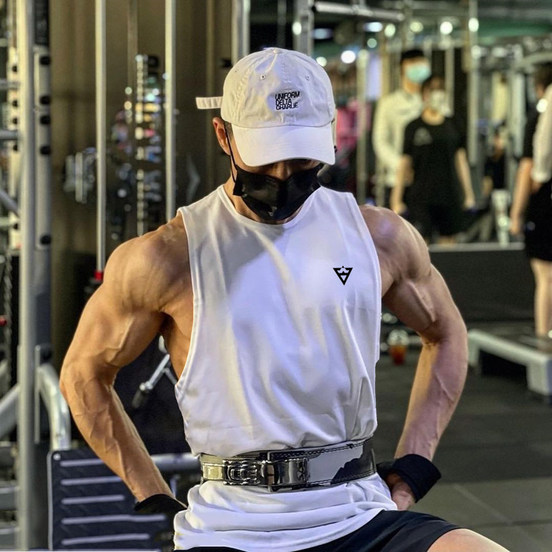 Schnell trocknende, dünne Sportweste für Herren, atmungsaktives, ärmelloses Fitness-Shirt, umfassendes Outdoor-Lauftraining_voghion.com