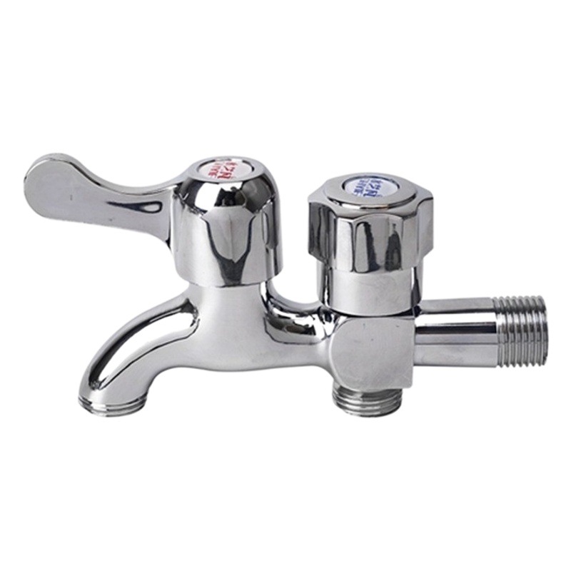 304 grifo de acero inoxidable cuatro o seis puntos alargados uno en dos fuera del hogar lavadora MOP piscina cobre interruptor núcleo