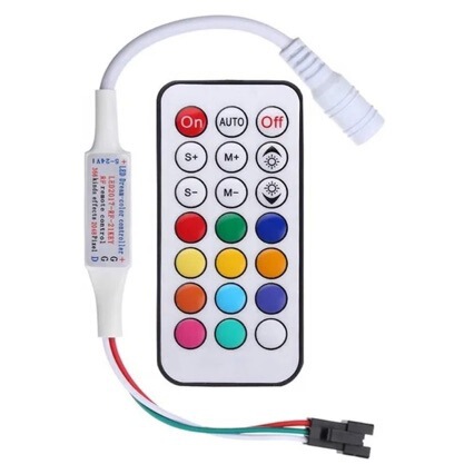 21-key magic color mini RF controller RF full color, 2811 1903 21-key wireless radio frequency 5-24V