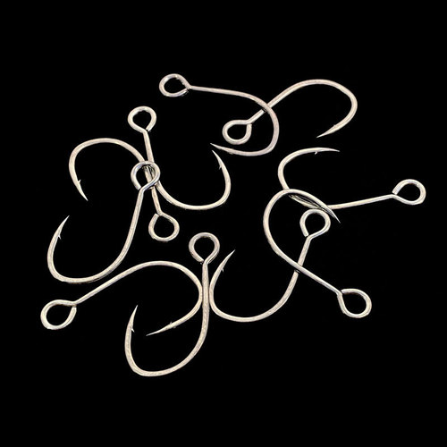 Luya fishing gear fishhook big eye horse mouth hook iron plate single hook 8#-3/0# sharp barbed hook tip fishhook wholesale