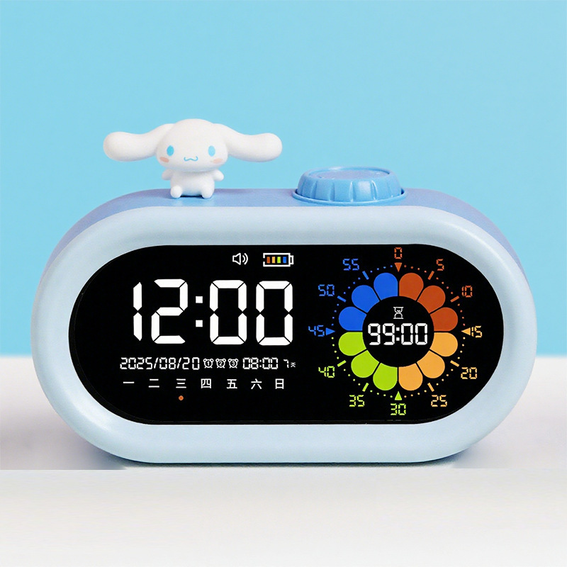 电子闹钟中小学生专用多功能时间管理器大音量可视化计时充电时钟|undefined