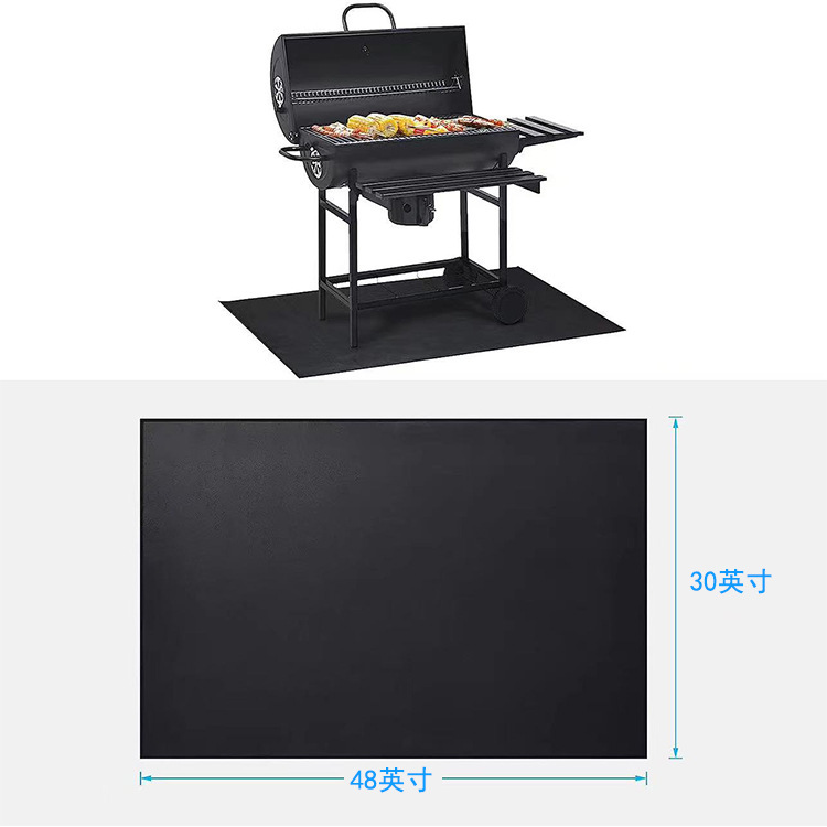 40*60ガラス繊維防火マットシリコンコーティング難燃マット火坑甲板露店床ゴムバーベキューマット|undefined