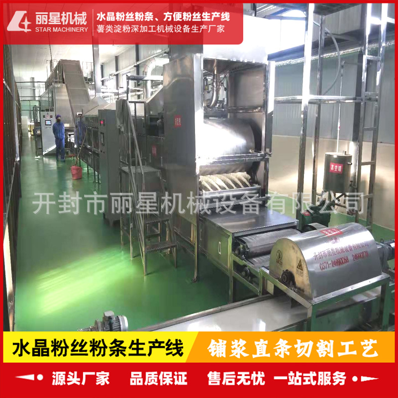 粉条加工设备 涂布铺浆工艺粉丝加工设备  粉条机厂家丽星供应