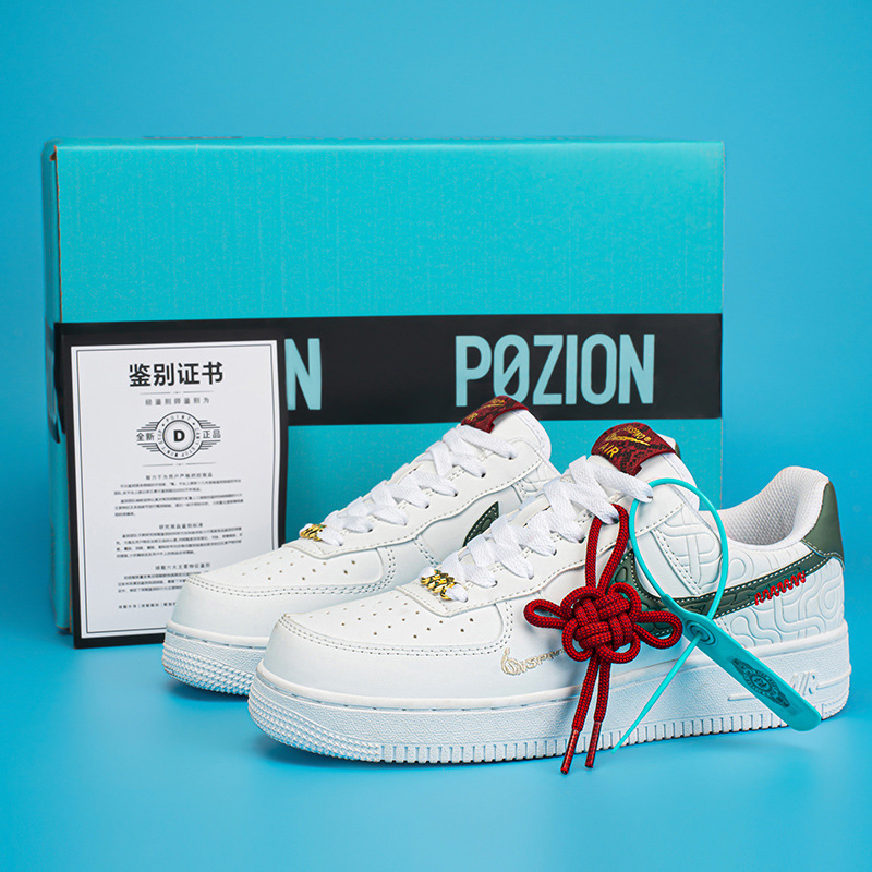 Putian Shoes Naike Guan Pure Original Af1 No. 1 Women's Running Shoes Pure White Casual Sports Shoes Aj Low-Top Men's Shoes