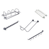 Аксессуары для полок супермаркетов, крючок, пластина с квадратными отверстиями, стойка с отверстием, одинарный двойной металлический крючок, коммерческий контейнер