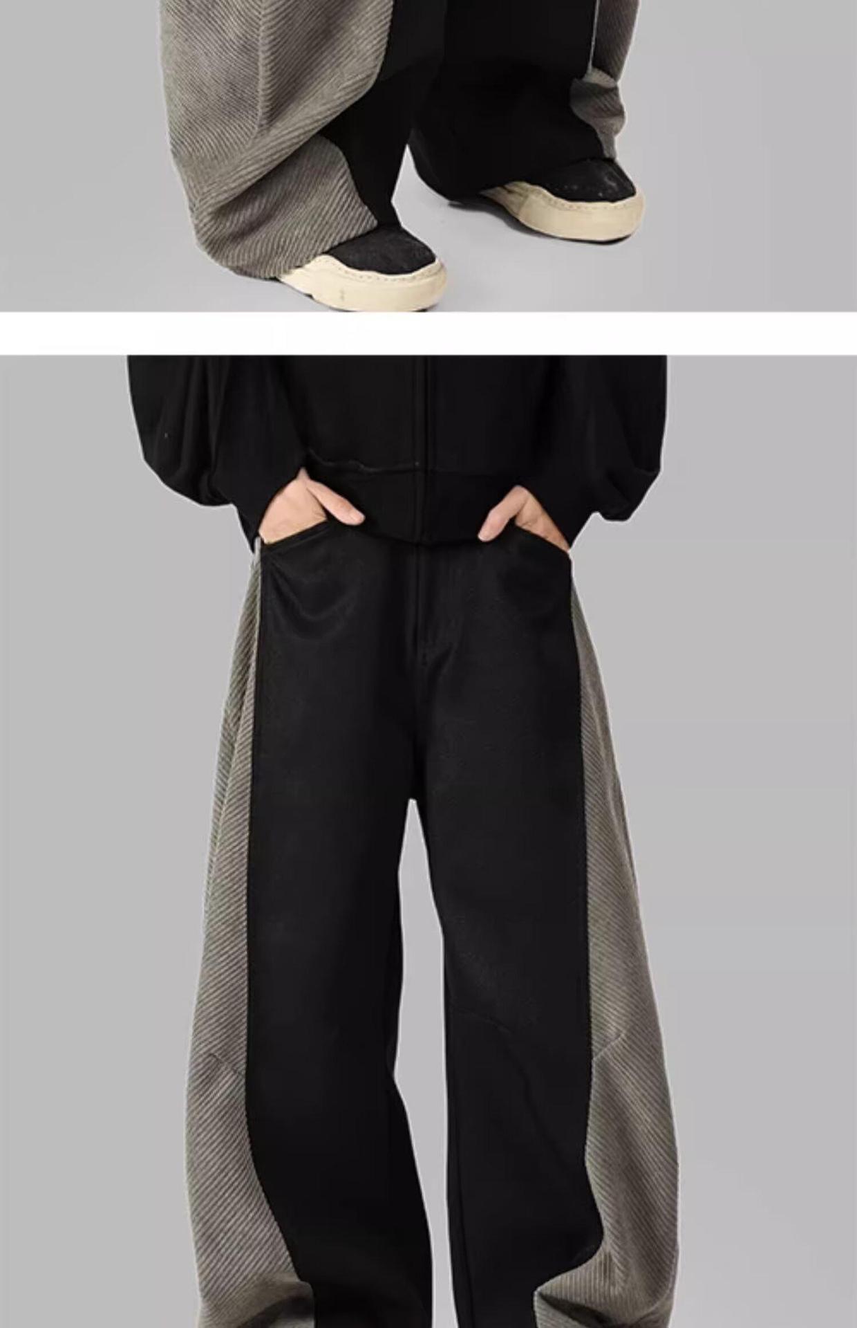 Black Jeans Men 2025 New Spring Autumn Trendy Loose Straight American Style High Street Casual Long Pants_viptrois.com