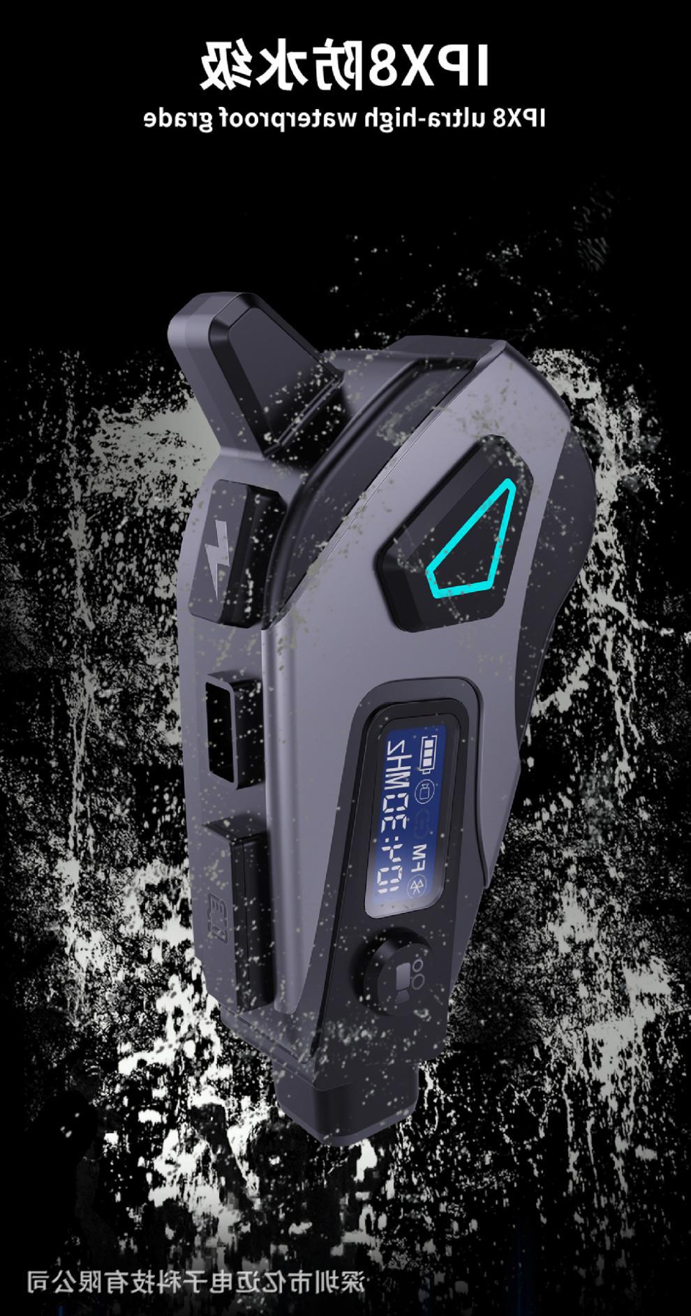 2025 popular helmet Bluetooth headset with DVR recording, FM radio, language assistant, noise reduction, waterproof, and long battery life