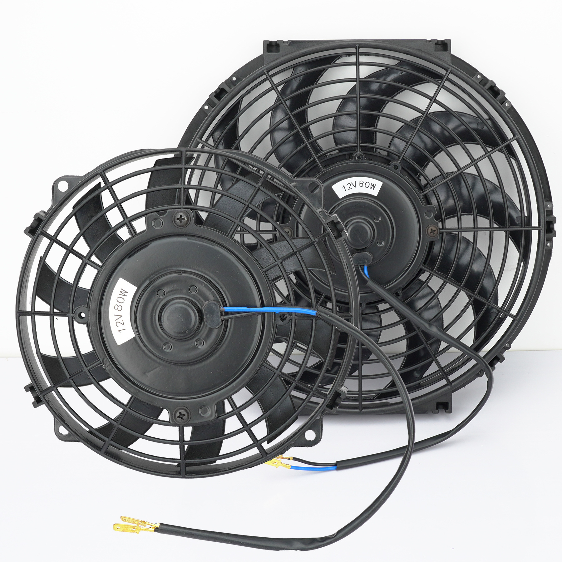 Radiator fan universal 12V 80W120W automobile oil-cooled and air-cooled electric push-pull kit cooling system