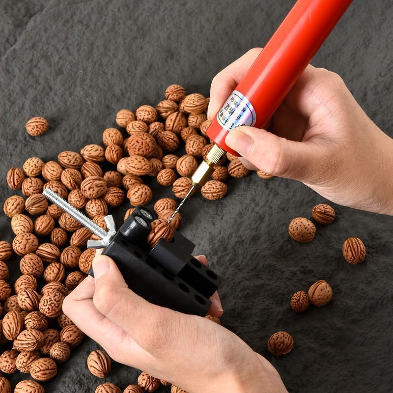 充电款无患子打孔机迷你打孔器无患子打磨机珍珠核桃迷你小电钻