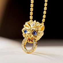 金色神龙扣雕刻女珠宝多用款DIY配件可挂吊坠百搭时尚高级感配饰