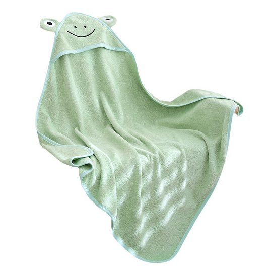 Cotton Terry baby hooded quilt wrap newborn swaddling blanket baby cloak bath towel thickened absorbent