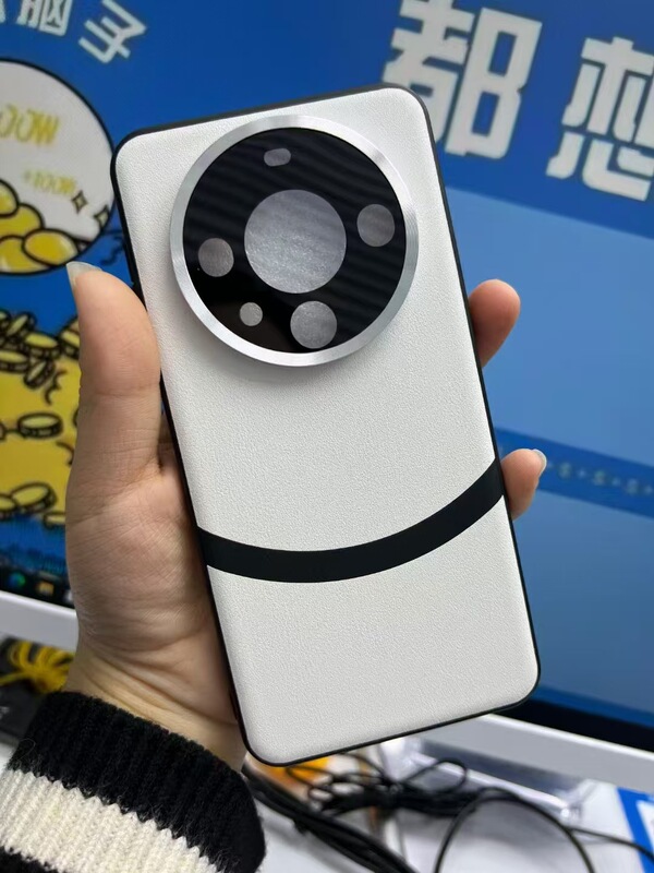Huawei Mate60pro に適した新しいスタイルのコントラストカラーのオールインクルーシブプレーンレザー携帯電話ケース Mate50 肌の感触の落下防止保護カバー|undefined