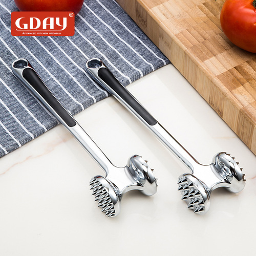 Double-sided loose meat hammer steak hammer stainless steel zinc alloy pounding pork chop tenderizer hammer kitchen meat hammer tool