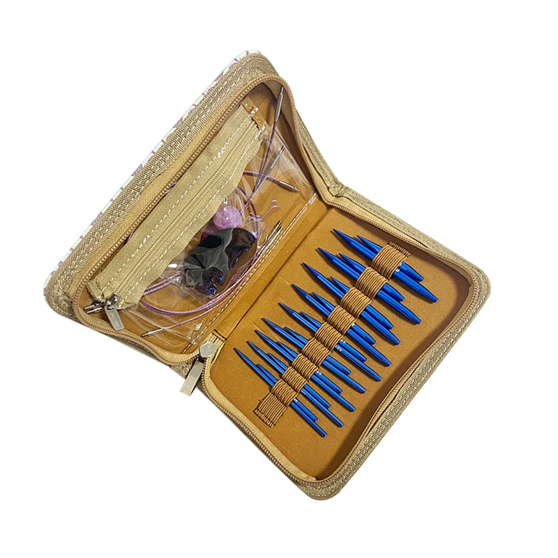 Плетеное кольцо игла для вязания крючком костюм из оксида алюминия Съемная сменная веревка свитер игла вязаный шарф игла с аксессуарами