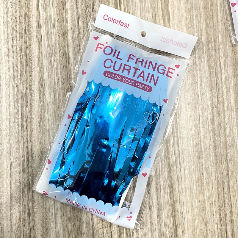 Cortina de lluvia, accesorios de decoración de cumpleaños, borlas, flores de dibujo, fondo de fiesta de boda, cortina de puerta de seda de lluvia de color 1*2m